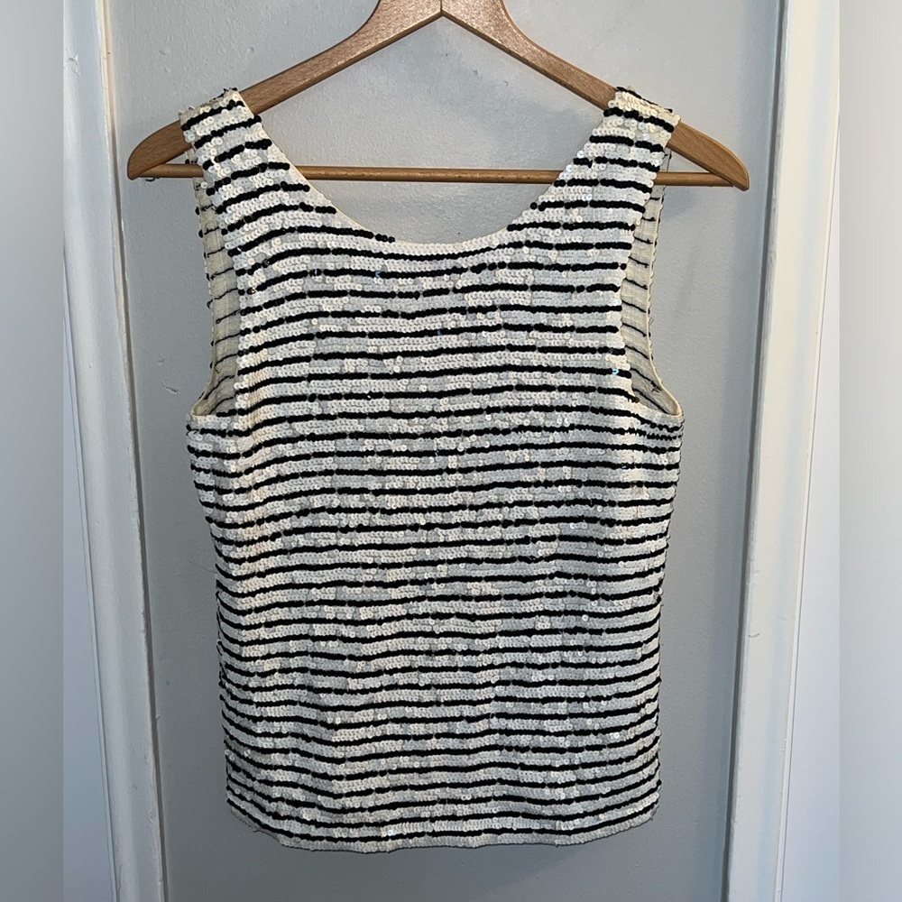 Dana Buchman luxe sequin tank